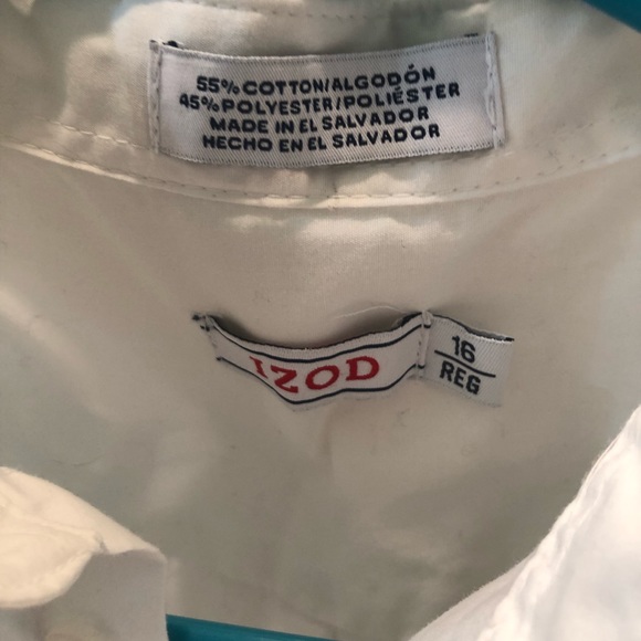 Izod white button down shirt - Picture 2 of 3